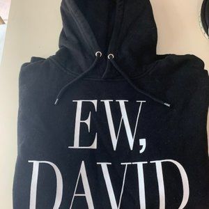 "Ew David" Schitt's Creek sweatshirt hoodie large L